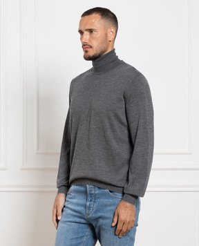 Brunello Cucinelli Gray wool and cashmere golf M2400103