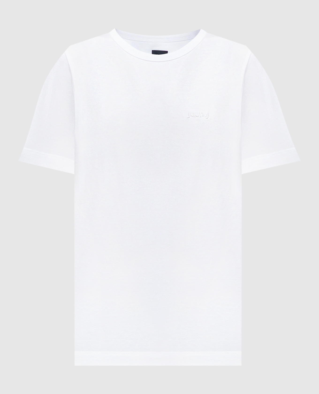 

White t-shirt with logo embroidery Juun.j