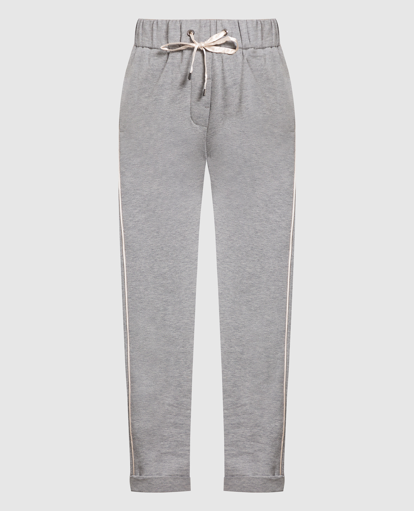 Gray trousers with monili chain peserico