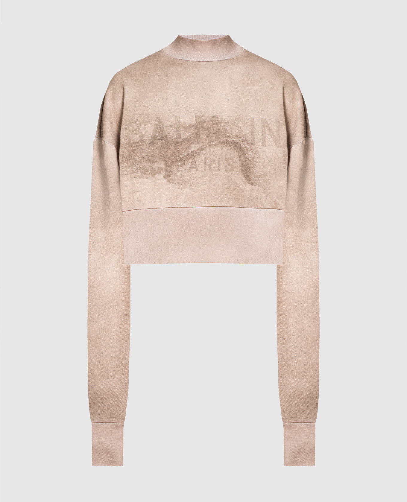 

Brown logo print sweatshirt Balmain