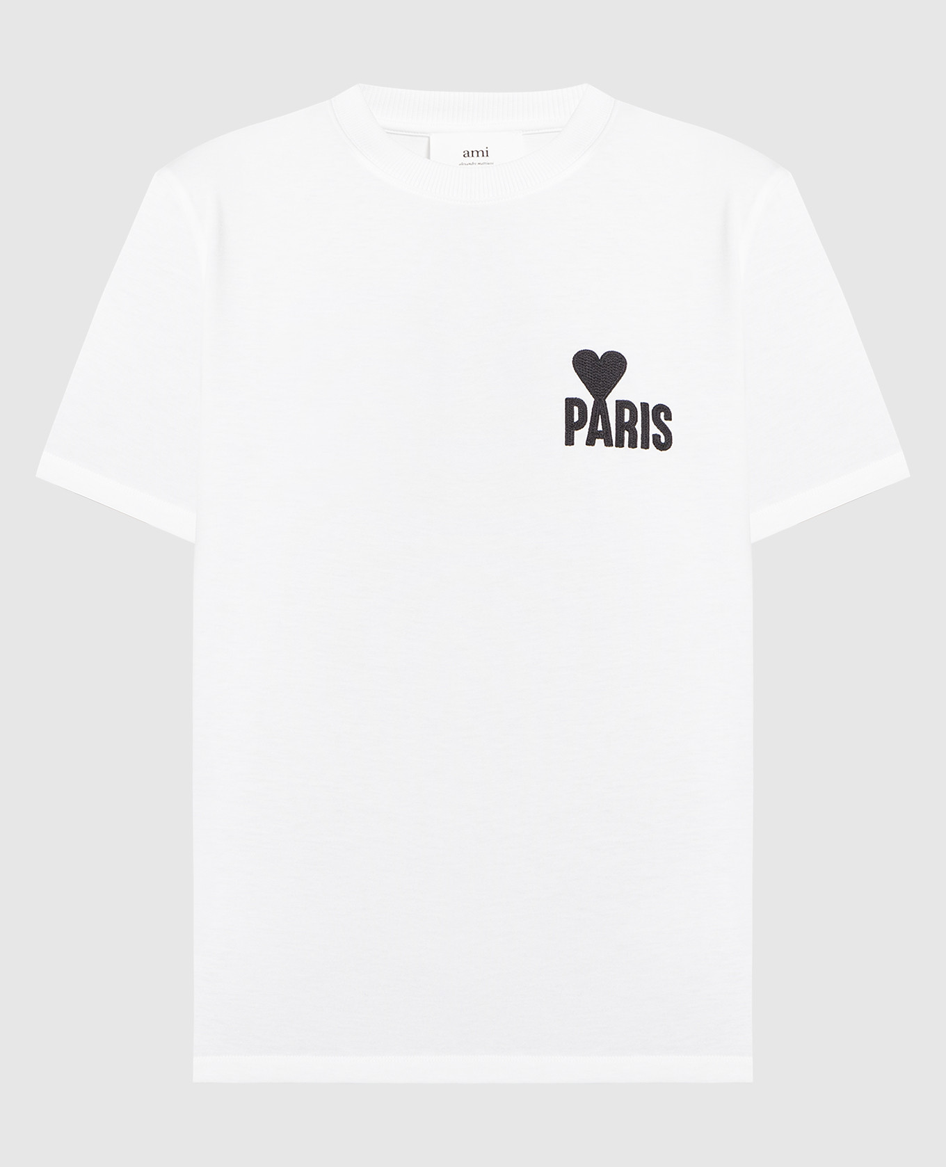 ★関税込み★ AMI PARIS T-SHIRT WHITE CREAM Ami de Coeur Patch T-shirt | AMI PARIS
