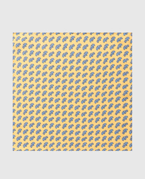 Stefano Ricci Children's yellow silk set of patterned tie and shawl YDHNG400