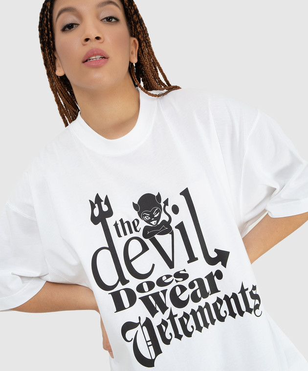 ヴェトモン 22SS UE52TR180B devilプリントTシャツ｜メンズ 