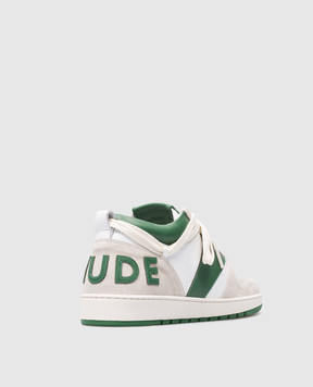 Rhude Green leather sneakers RHECESS-LOW RHPS24FO05489636