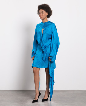 The Attico Louie blue mini dress 237WCA206V053