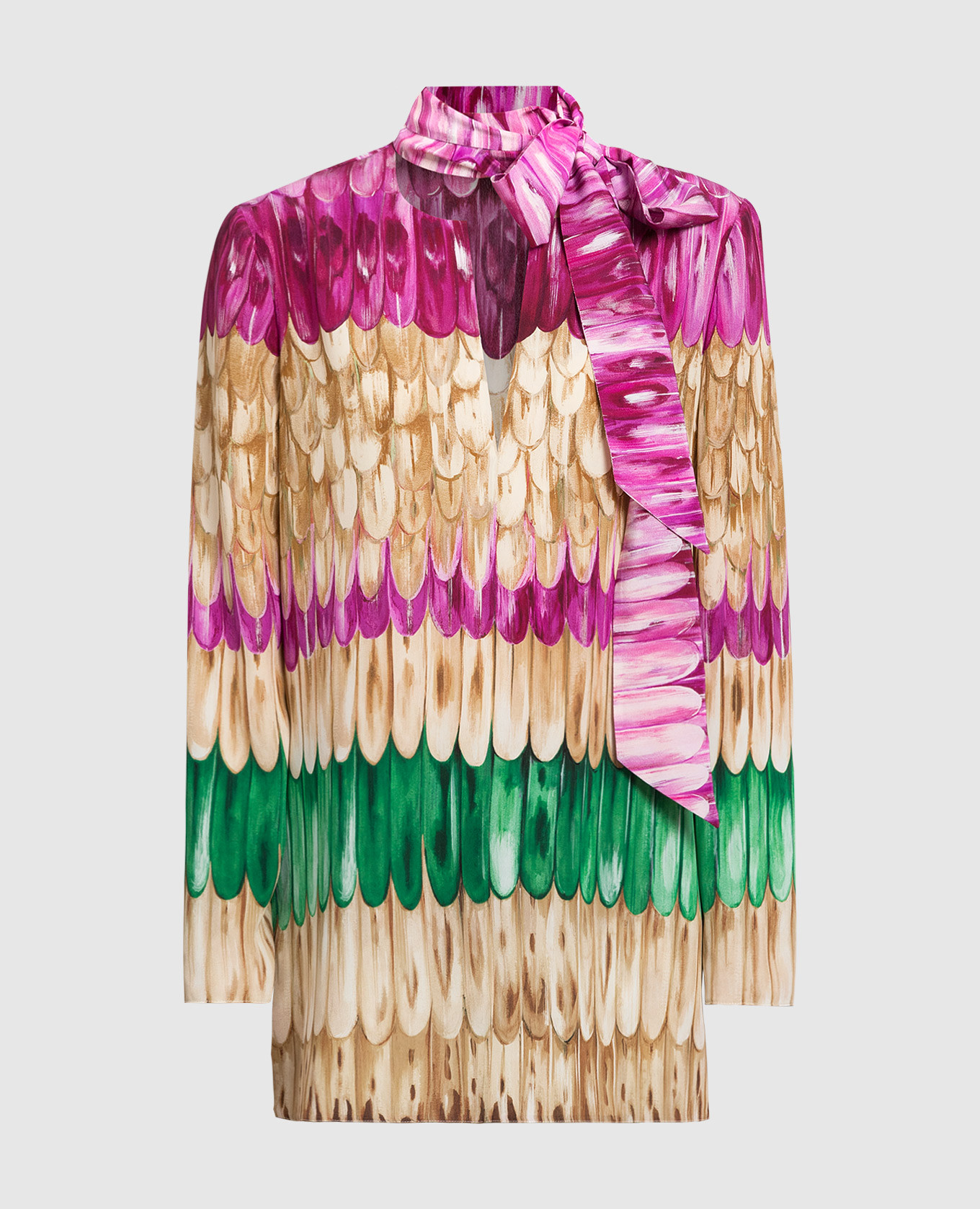 

Printed silk blouse Valentino, White