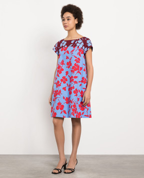 Max Mara Weekend Blue dress Once in a floral print ONCE