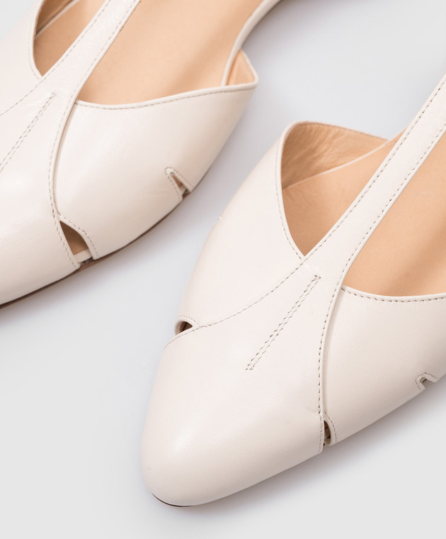 Gabriela Hearst Harlow beige leather ballet flats 3248120SG001