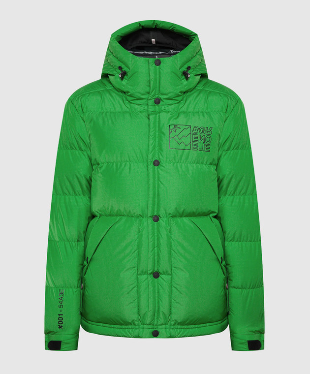 Moncler Grenoble - Cristaux green down jacket with logo
