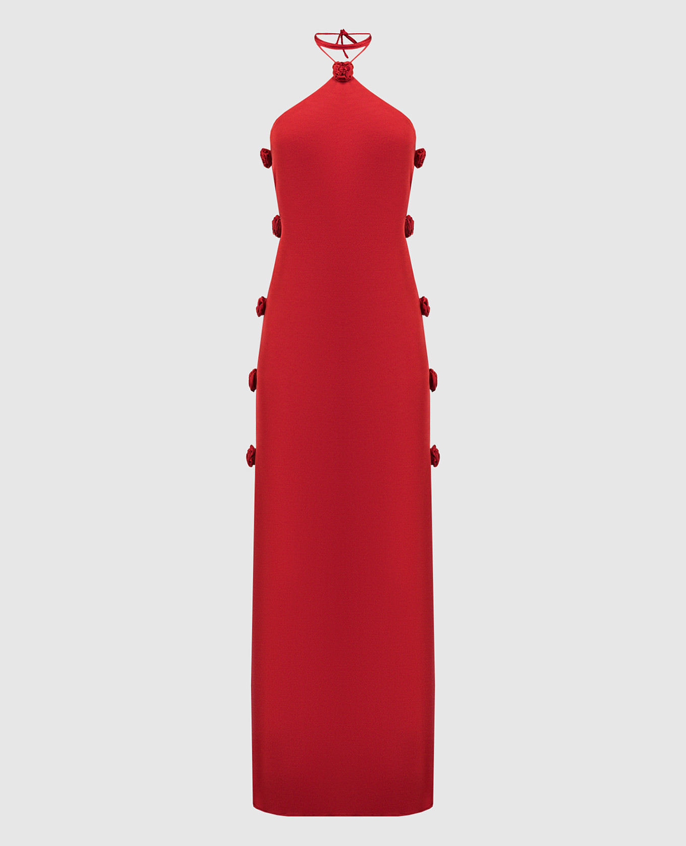 

Red maxi dress with open back and appliqués Magda Butrym, Красный