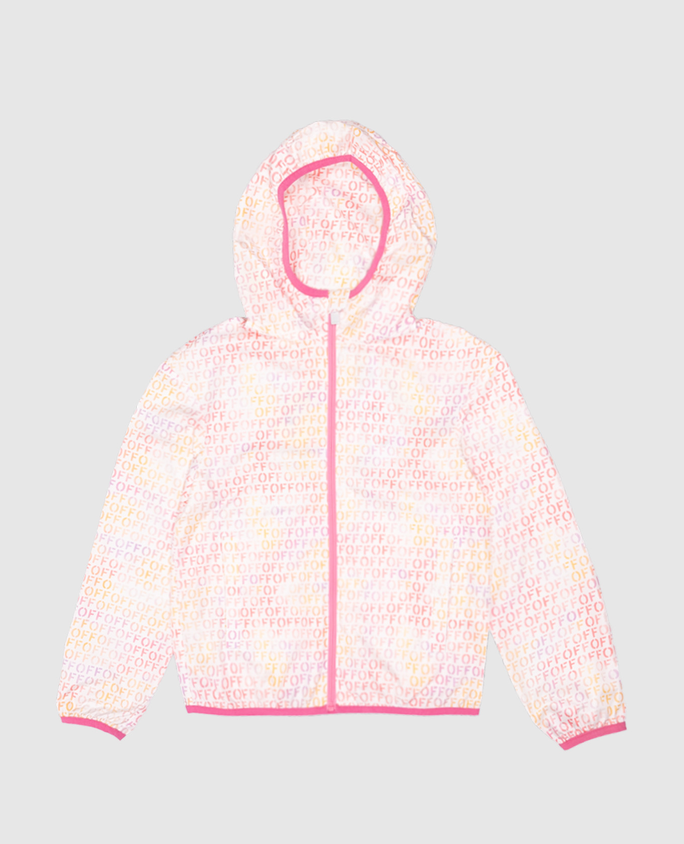 

Children's white windbreaker with logo print Off-White
