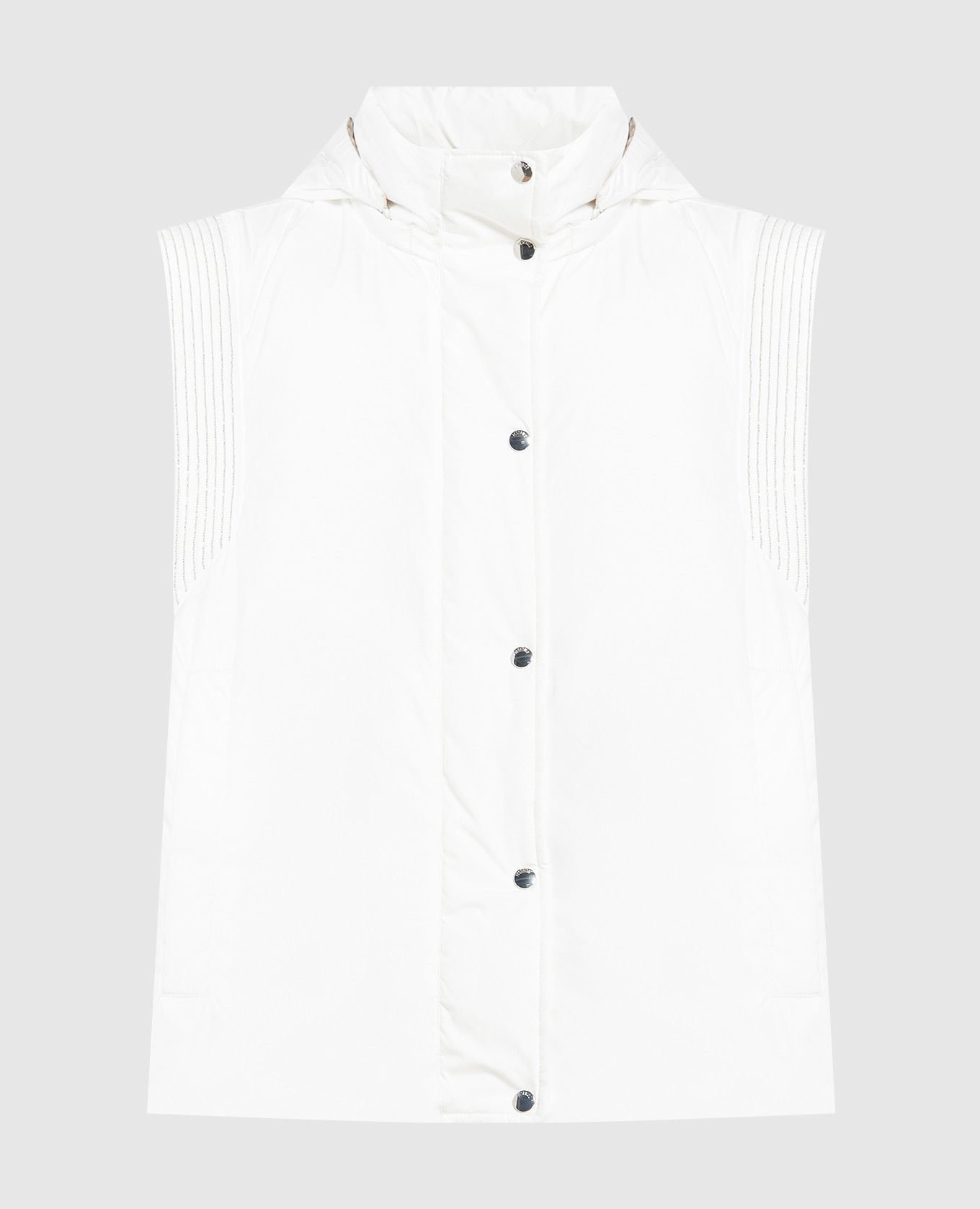 

White down vest with monil chain Peserico