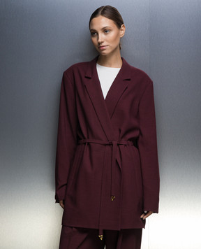AERON Regent double-breasted burgundy jacket REGENT