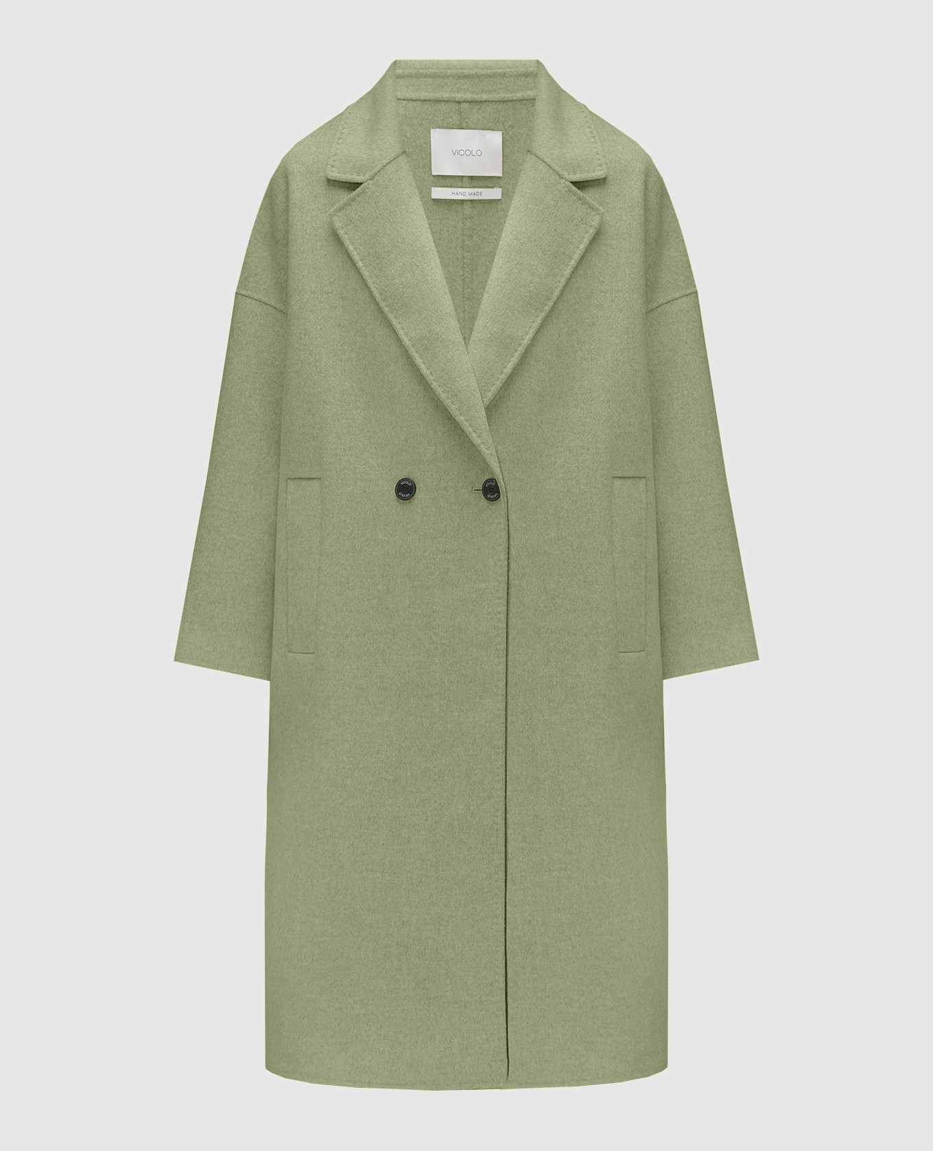 

Green double-breasted coat Vicolo, Зеленый