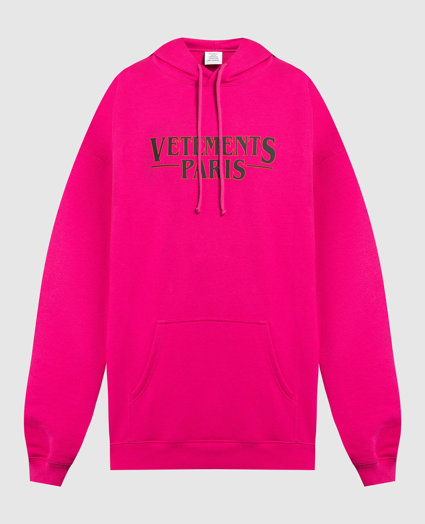 

Pink hoodie with logo print Vetements, Розовый