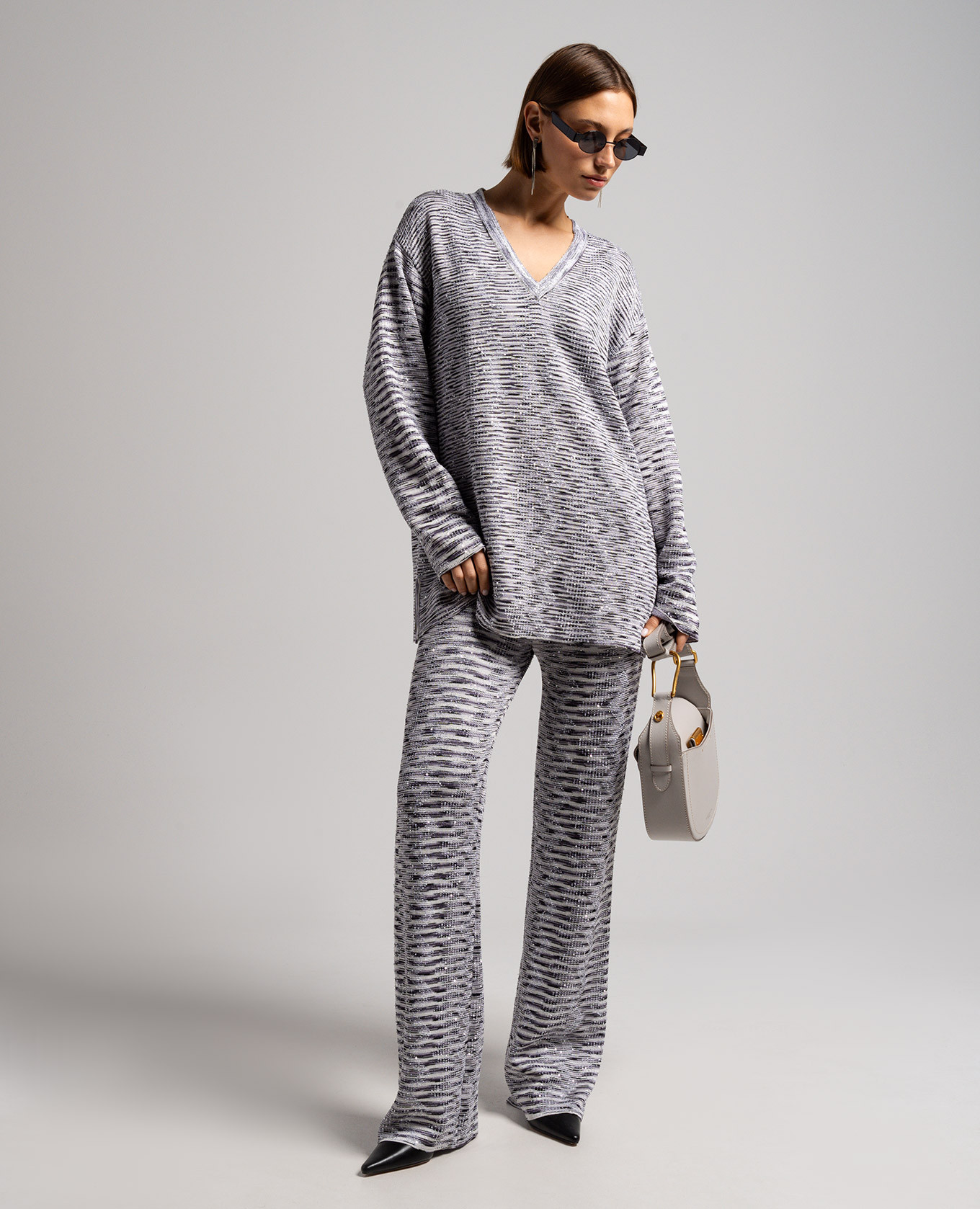 White striped pullover with sequins Missoni 2