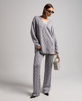 Missoni White striped pullover with sequins DS23WN2IBK030L