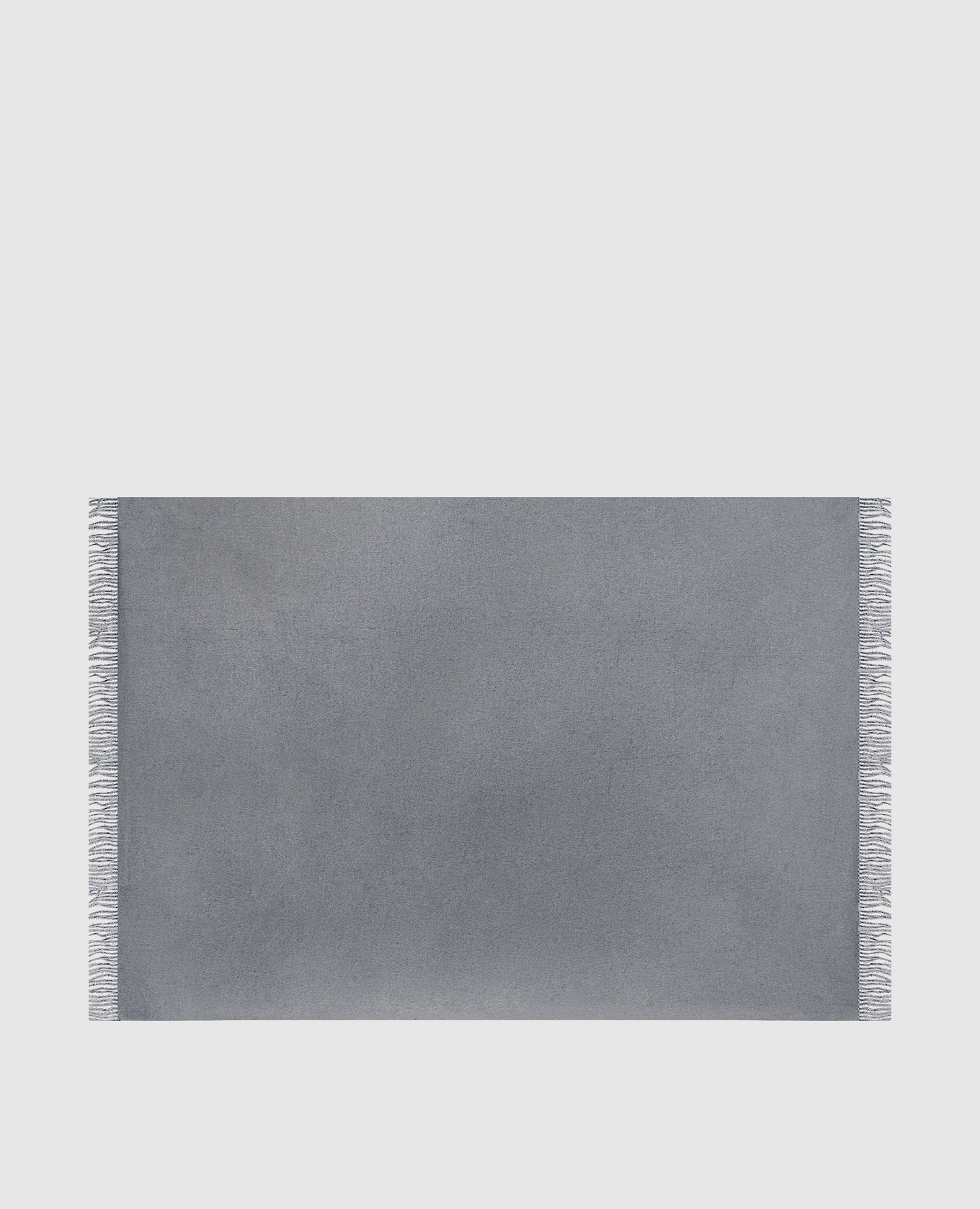 

Gray plaid made of silk Brunello Cucinelli, Серый