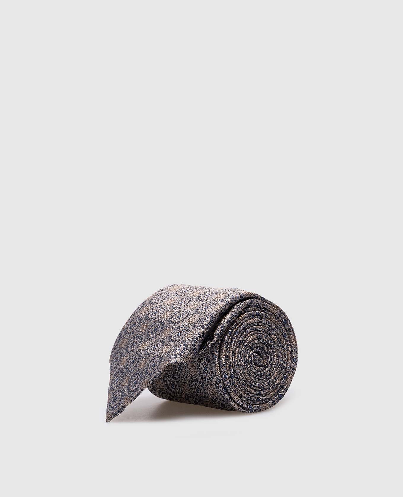 

Patterned silk tie Brunello Cucinelli, White