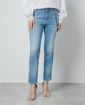 Ermanno Scervino Blue jeans with a distressed effect D447P300CBTWF