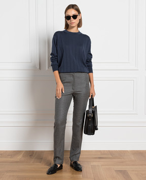 John Smedley Merle blue wool jumper MERLE