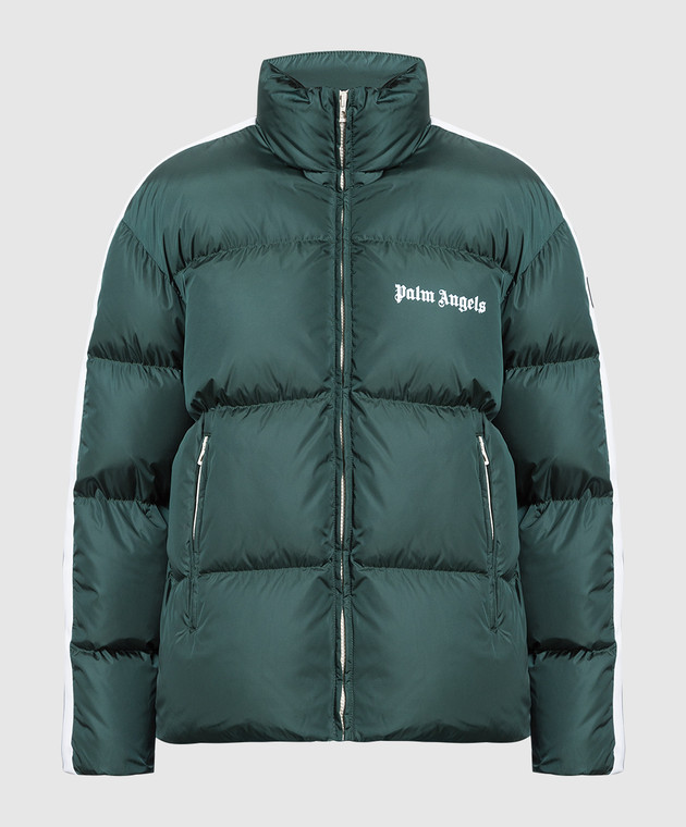 Palm Angels ダウンジャケット ダークグリーン パームエンジェルス 22AW ナイロン ダウンジャケット XXL メンズ