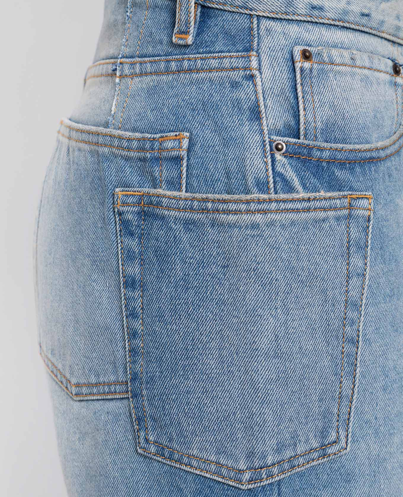 Blue boyfriend jeans with a distressed effect Gauchere 5