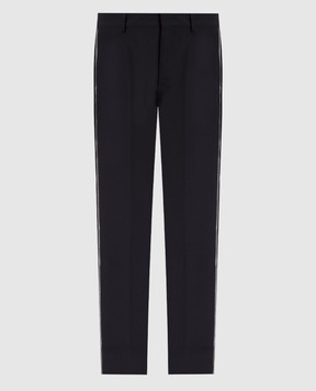 Off-White Black pants made of wool OMCO023F23FAB001