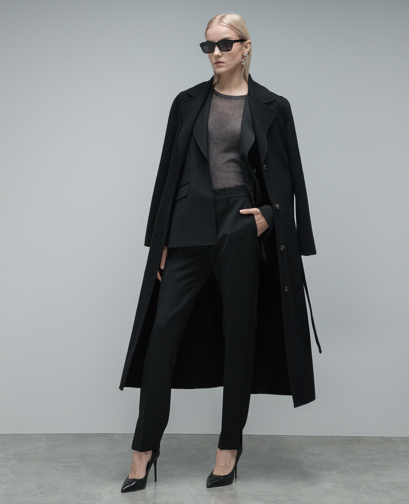 Leiva black wool jacket Gabriela Hearst 2