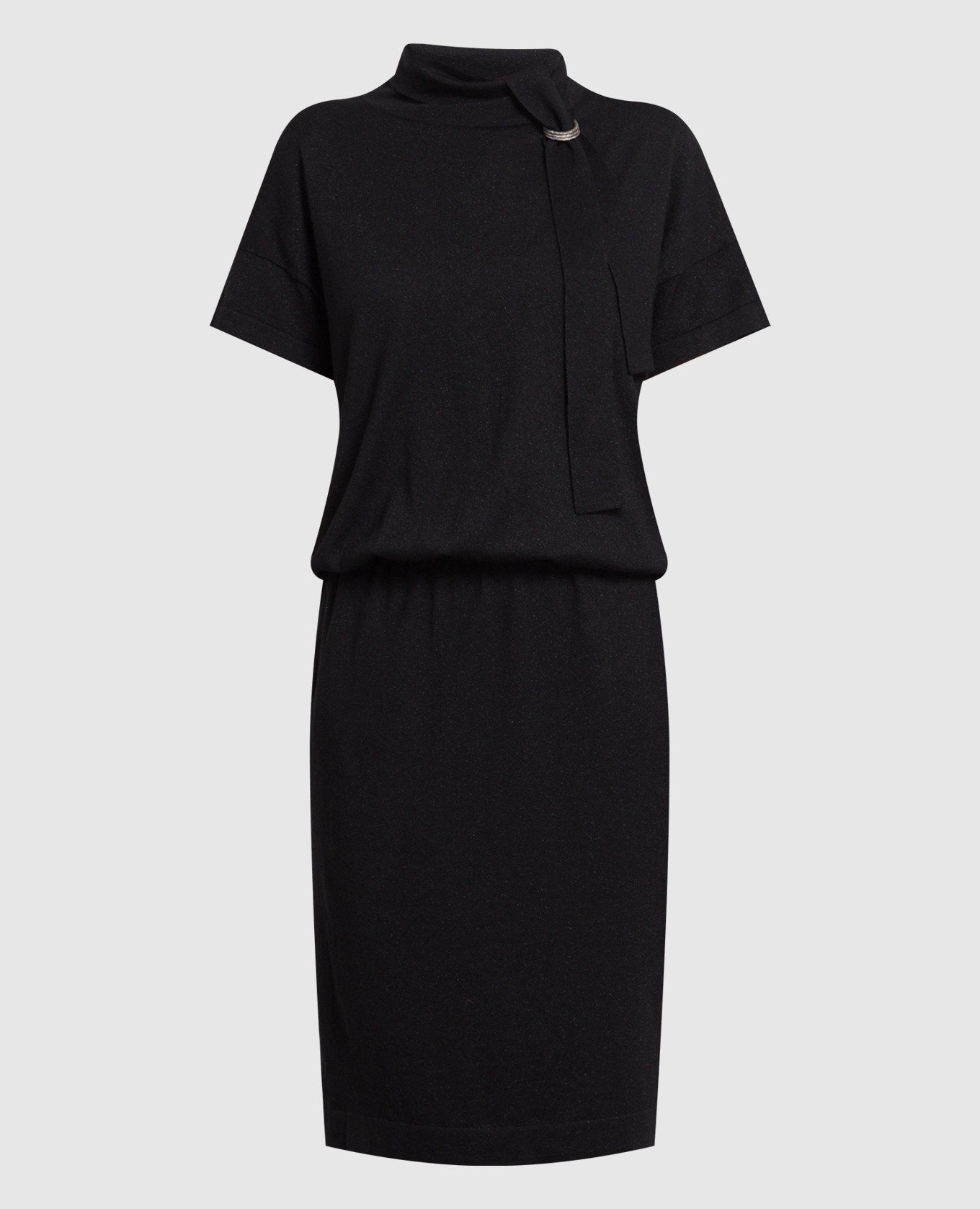 

Black midi dress with lurex Brunello Cucinelli