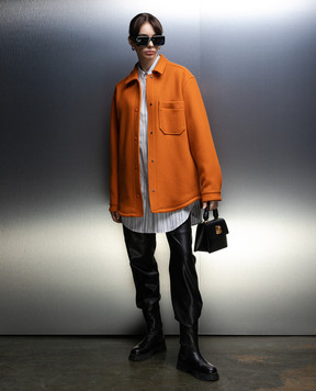 Off-White Orange shirt OWES002F23FAB001