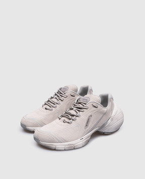 Givenchy Gray suede TK-MX Runner sneakers with a distressed effect BH008MH1M8