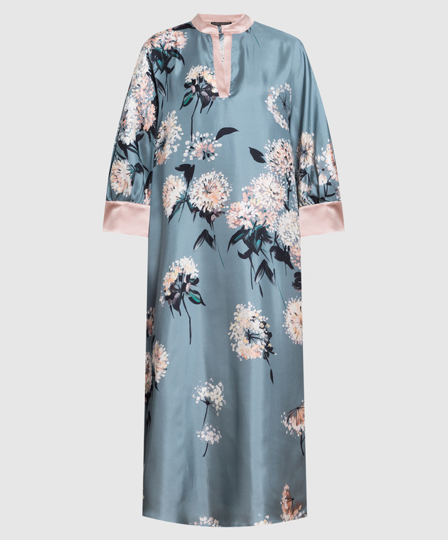 marina rinaldi silk dress Marina Rinaldi | Woman - Long silk georgette dress - Midnightblue