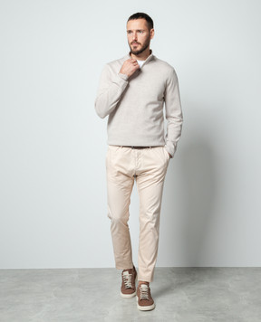 Cashmere&Whiskey Beige woolen jumper 77397