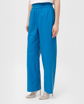 Simonetta Ravizza Blue leather pants S02PS18L1
