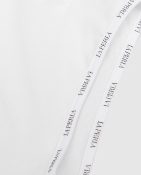 LA PERLA Children's white panties with a logo 51307814