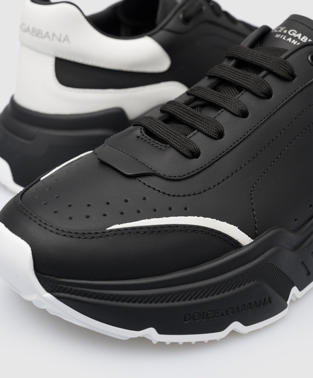 Dolce&Gabbana - Daymaster Black Leather Sneakers CS1791AX589
