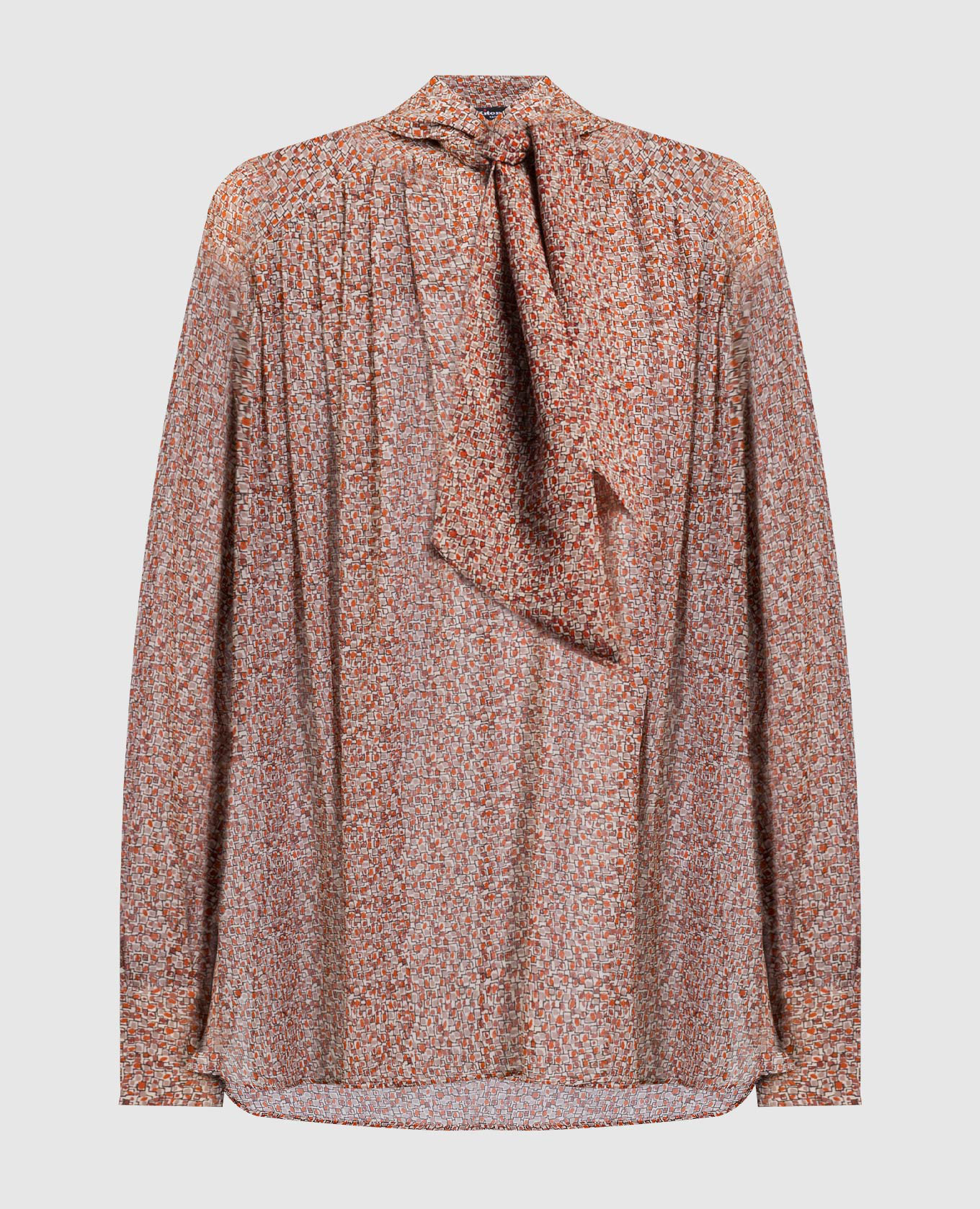 

Blouse made of silk in an abstract pattern Kiton, Разноцветный