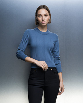 JOSEPH Blue jumper RD NK LS JF006958