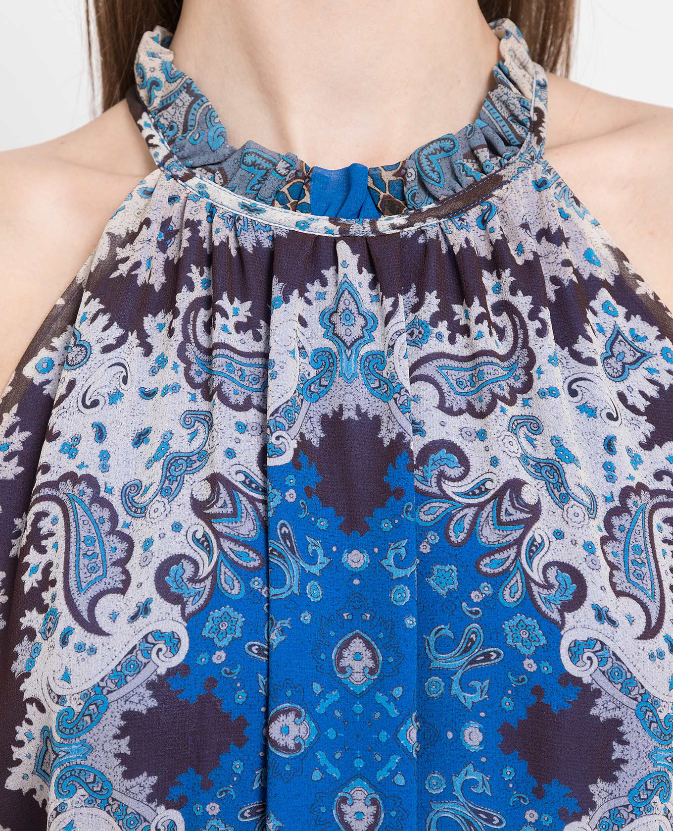

Blue paisley print midi dress Twinset