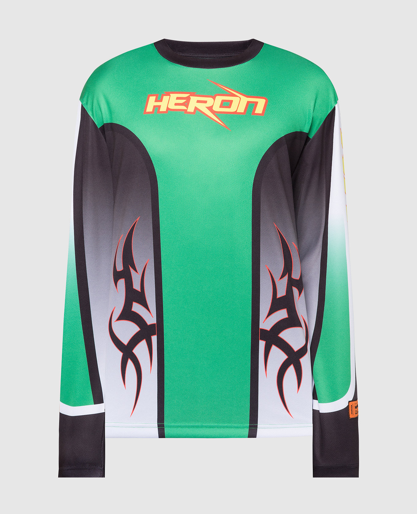 Heron Preston - Green Longsleeve Racing with print Heron Preston - Green Longsleeve Racing with print