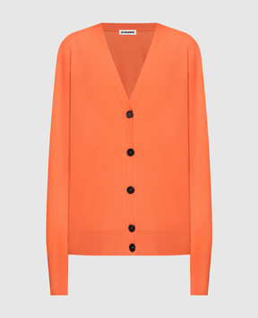 Jil Sander Orange cashmere cardigan J02GP0052J13201