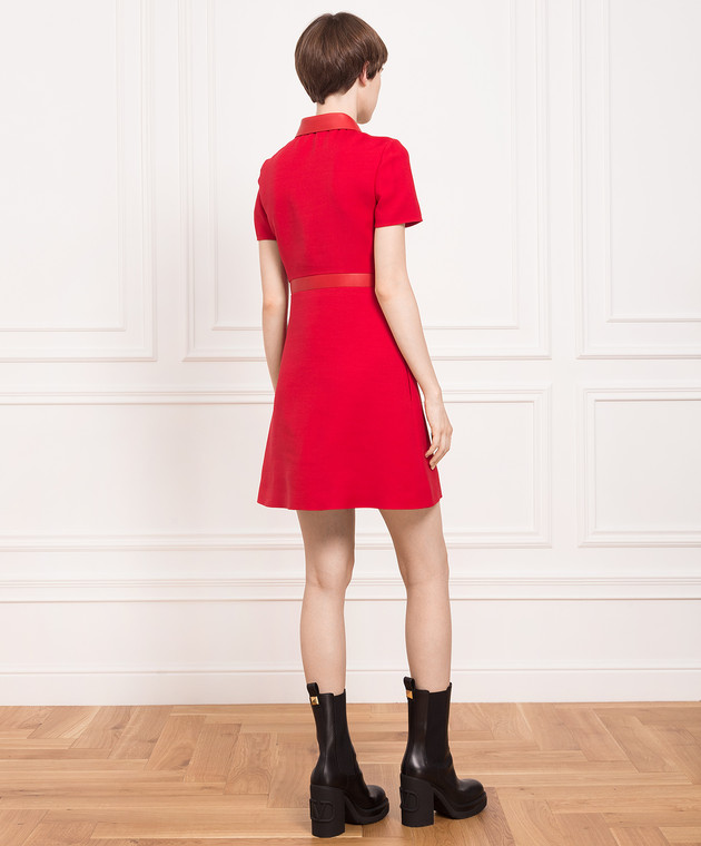 Vlogo Signature Wool And Silk Dress