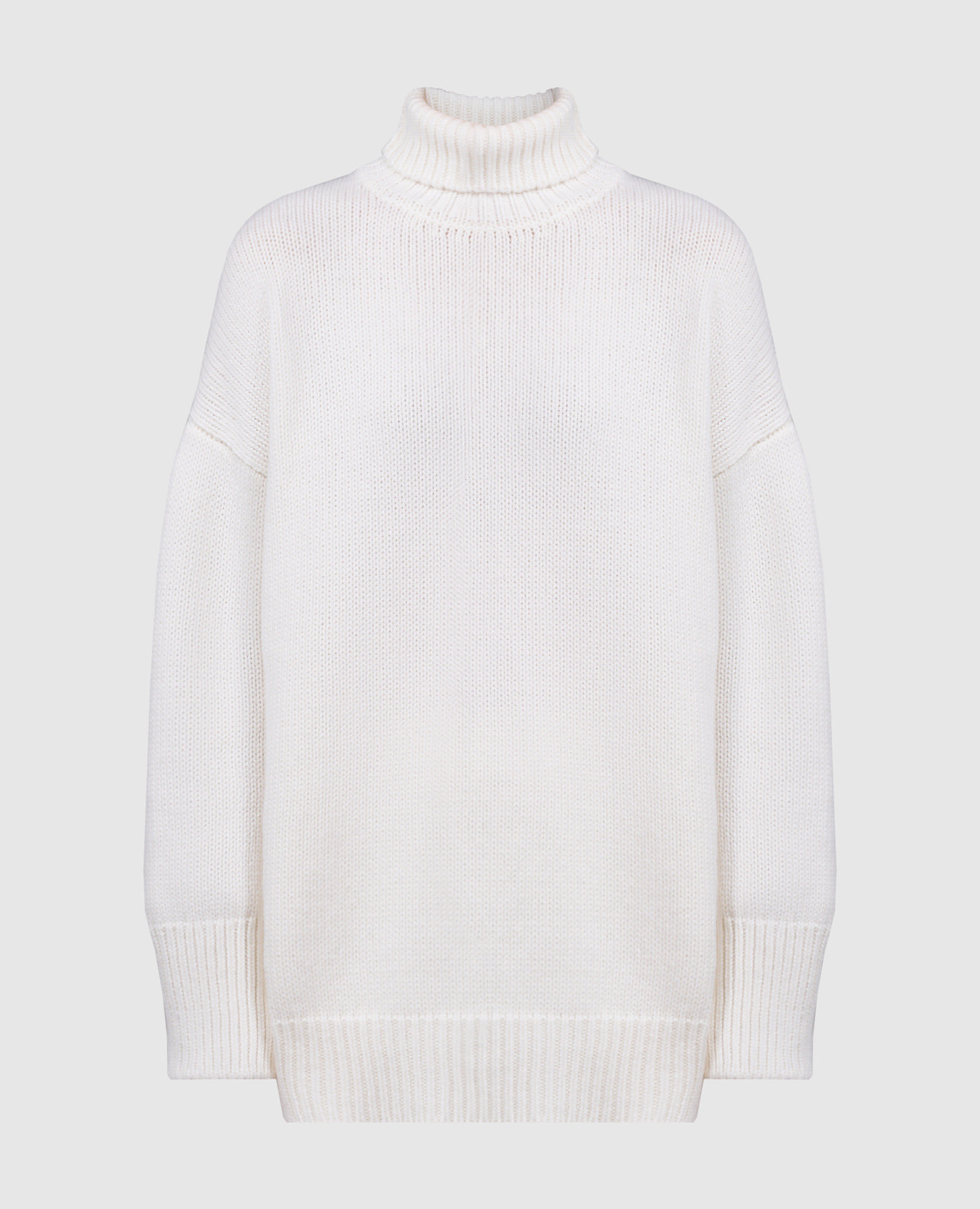 White wool and cashmere sweater anneclaire