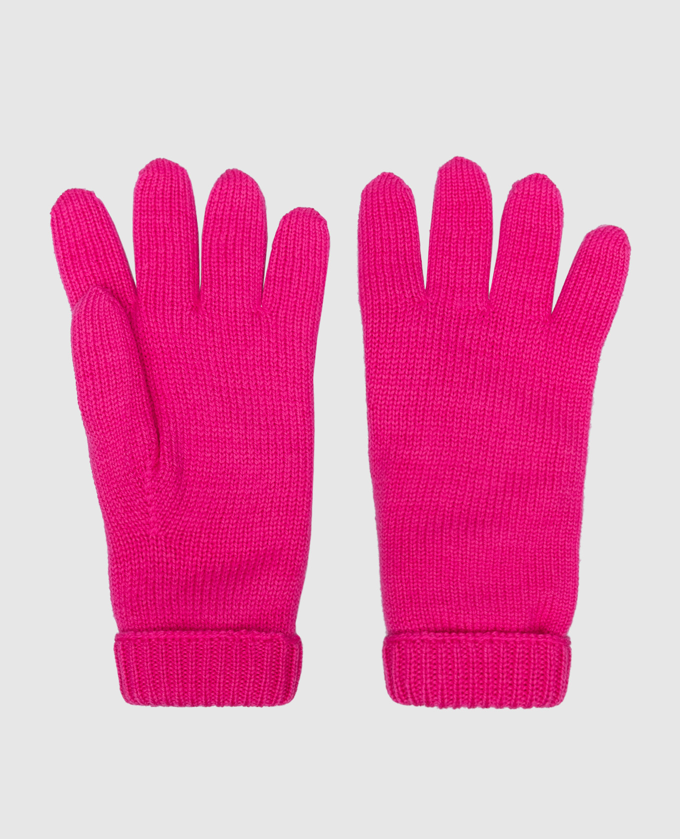

Children's pink mittens made of wool Il Trenino