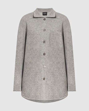 Simonetta Ravizza Betulla gray cashmere cardigan BETULLA