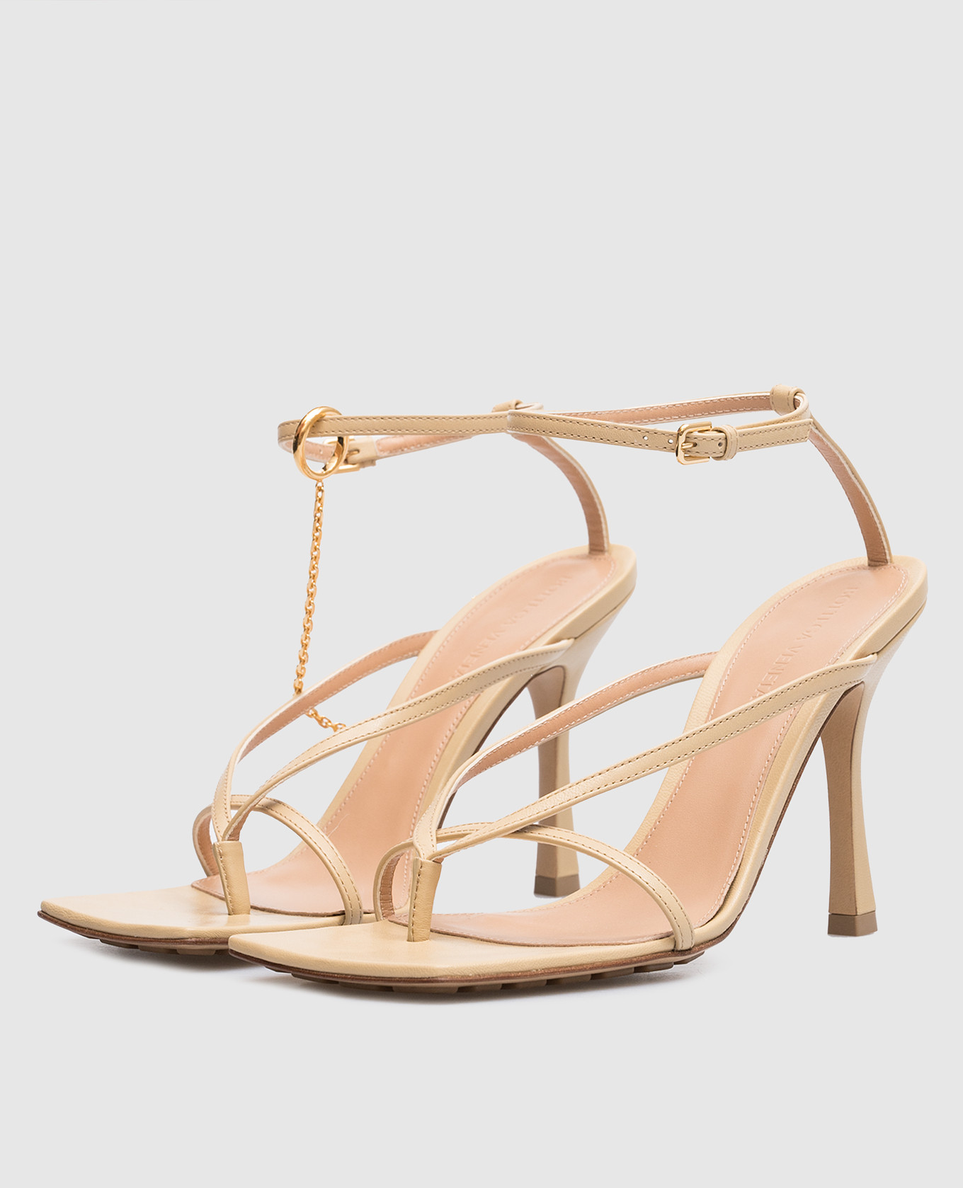 

Beige leather sandals Bottega Veneta