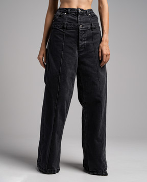Rokh Black double construction jeans R1CA91CT