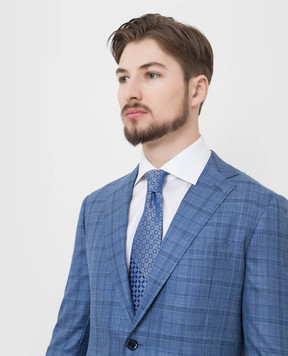 Stefano Ricci Blue patterned silk tie CCXDD44201