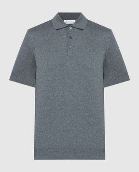 Brunello Cucinelli Gray polo shirt M29800125